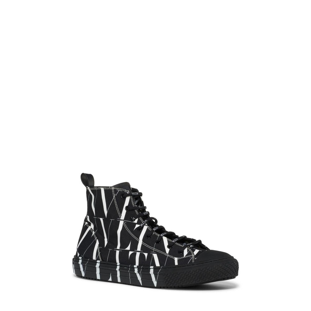 Men's Valentino Vltn Times Giggies High Top Sneaker Black EUR 42 US 9